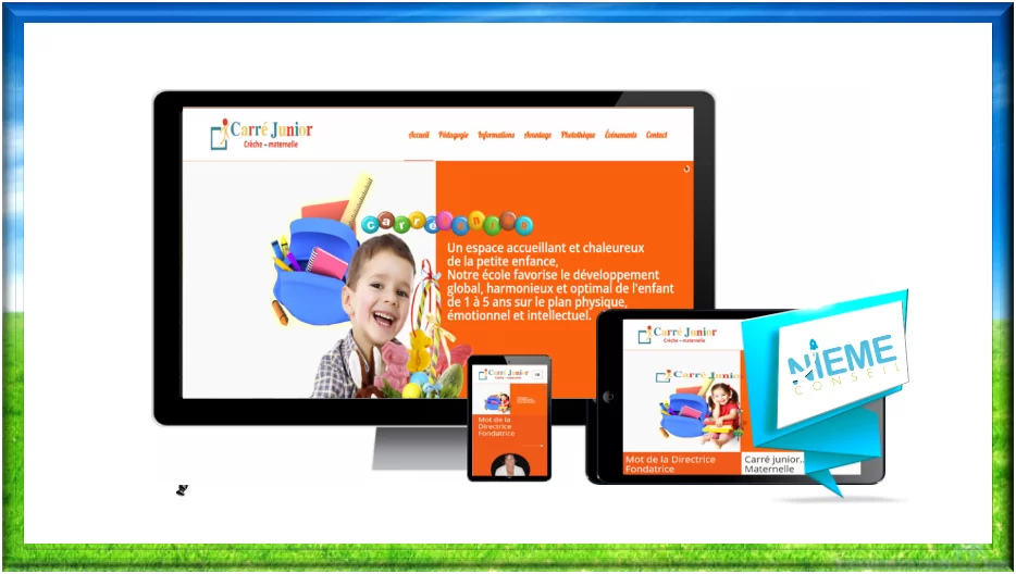site-zeb-carrejunior création site internet pour crèche